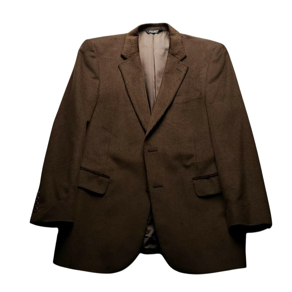 Jos. A. Bank Blazer Mens 42R Brown Wool Silk Blend Corduroy Sport Coat